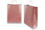 Sacchetti di carta con manici intrecciati - rosa metallizzato, 320 x 120 x 410 mm, 100 grammi | PIT Packaging.it | Paesedellebuste