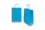 Sacchetti di carta con manici intrecciatip - blu, 220 x 100 x 310 mm, 90 grammi | PIT Packaging.it | Paesedellebuste