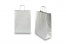 Sacchetti di carta con manici intrecciati - argento, 260 x 120 x 350 mm, 90 grammi | PIT Packaging.it | Paesedellebuste
