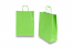 Sacchetti di carta con manici intrecciatip - verde, 260 x 120 x 350 mm, 90 grammi | PIT Packaging.it | Paesedellebuste