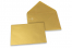 Buste colorate per biglietti d'auguri - oro metallizzato, 114 x 162 mm | PIT Packaging.it | Paesedellebuste