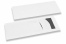 Buste portaposate bianco con incisione + grigio scuro tovagliolo di carta | PIT Packaging.it | Paesedellebuste