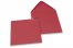 Buste colorate per biglietti d'auguri - rosso scuro, 155 x 155 mm | PIT Packaging.it | Paesedellebuste