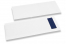 Buste portaposate bianco senza incisione + blu tovagliolo di carta | PIT Packaging.it | Paesedellebuste