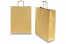 Sacchetti di carta con manici intrecciati - oro, 320 x 120 x 410 mm, 100 grammi | PIT Packaging.it | Paesedellebuste