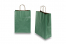 Sacchetti di carta con manici intrecciati - verde scuro metallizzato, 260 x 120 x 350 mm, 90 grammi | PIT Packaging.it | Paesedellebuste