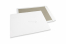 Buste con retro in cartone - 400 x 500 mm, parte anteriore kraft bianca da 120 grammi, parte posteriore duplex grigio da 700 grammi, chiusura non gommata | PIT Packaging.it | Paesedellebuste
