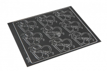 Etichette decorative con tema love - grigio scuro | PIT Packaging.it | Paesedellebuste