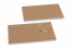 Buste con corda e rondella - 110 x 220 mm, marrone | PIT Packaging.it | Paesedellebuste