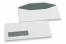 Buste con finestra, bianco, 114 x 229 mm (C5/6), finestra a sinistra 30 x 100 mm, posizione della finestra 15 mm dal sinistra e 20 mm dal fondo, 80 grammi, chiusura gommata | PIT Packaging.it | Paesedellebuste