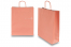 Sacchetti di carta con manici intrecciati - rosa salmone, 320 x 120 x 410 mm, 100 grammi | PIT Packaging.it | Paesedellebuste