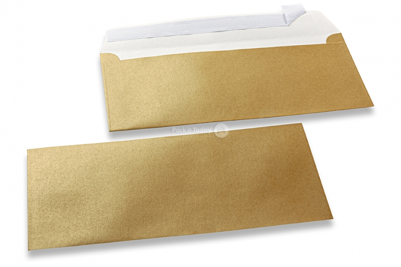 Buste colorate madreperla oro - 110 x 220 mm