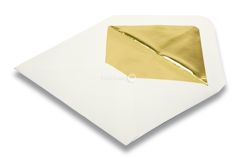 Buste foderate bianco avorio - interno oro
