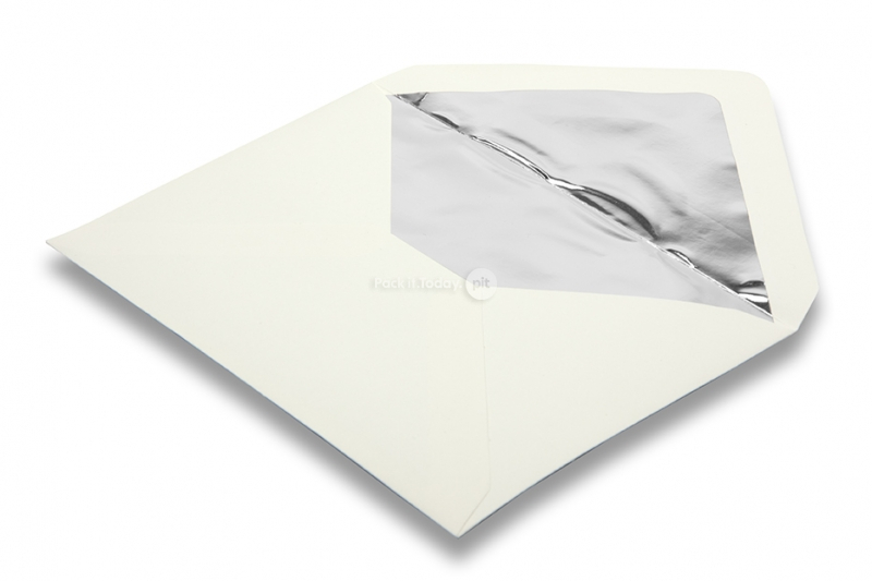 Buste foderate bianco avorio - interno argento