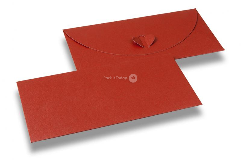 Buste con chiusura a cuore - Rosso