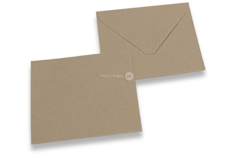 Buste riciclate (marrone) - 130 x 130 mm