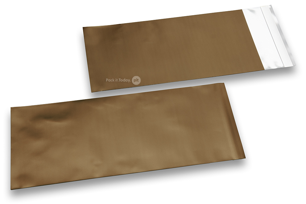 Buste metallizzate colorate opache oro - 110 x 220 mm
