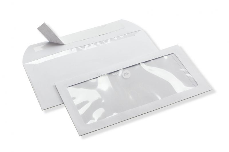 Buste maxi finestra, 110 x 220 mm (DL), 160 grammi, chiusura a lembo autoadesivo, (formato finestra 80 x 190 mm, posizione: 15 mm da sinistra, 15 mm dal fondo)