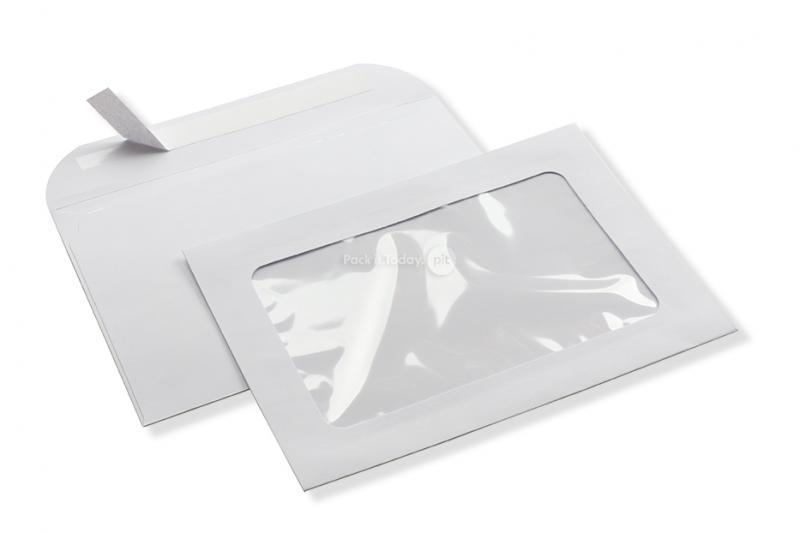 Buste maxi finestra, 162 x 229 mm (A5), 160 grammi, chiusura a lembo autoadesivo, (formato finestra 110 x 180 mm, posizione: 25 mm da sinistra, 25 mm dal fondo)