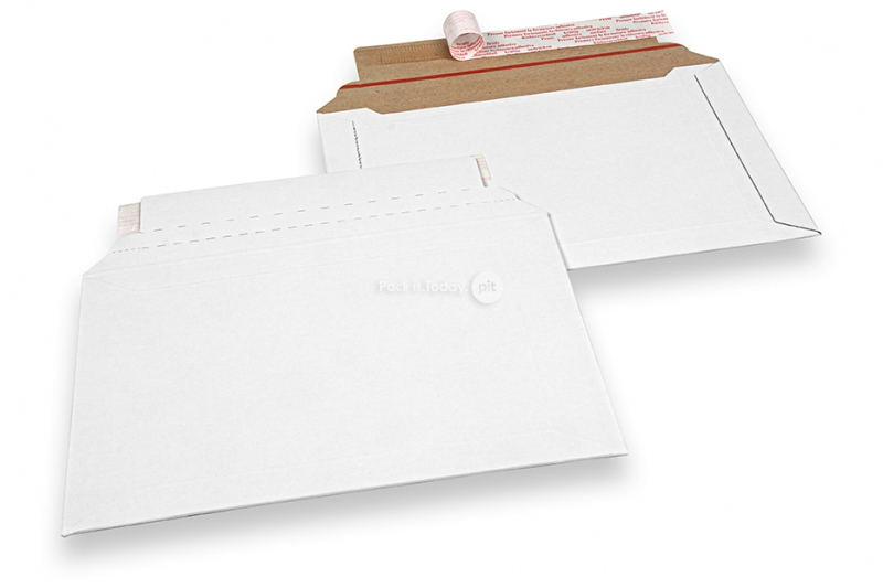 Buste di cartone ondulato bianco - 190 x 275 mm