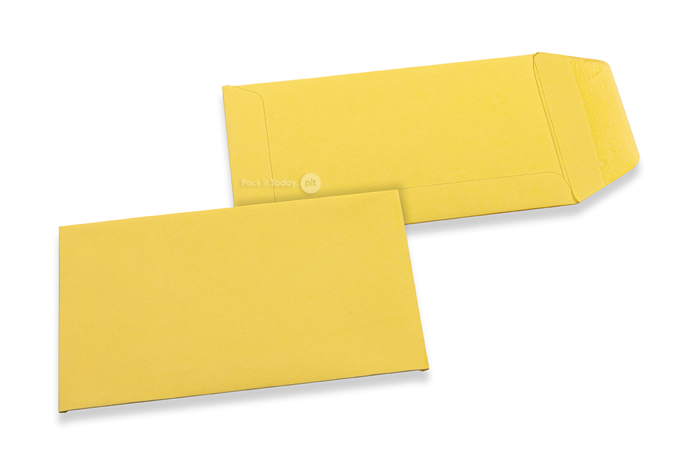 Bustine verticali colorate - Giallo buttercup, 65 x 105 mm