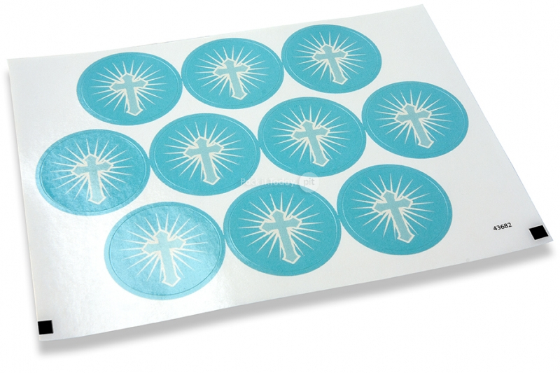 Sigilli per comunione - croce blu