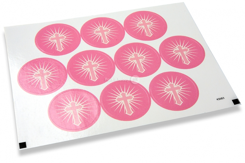 Sigilli per comunione - croce rosa