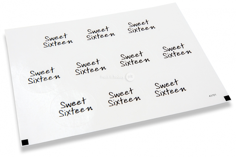 Sigilli per festa - sweet sixteen