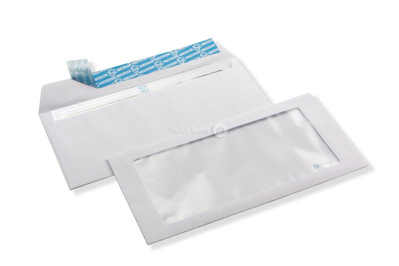 Buste maxi finestra, 114 x 229 mm (C5/6), 100 grammi, chiusura a lembo autoadesivo, (formato finestra 85 x 185 mm, posizione: 22 mm da sinistra, 15 mm dal fondo)