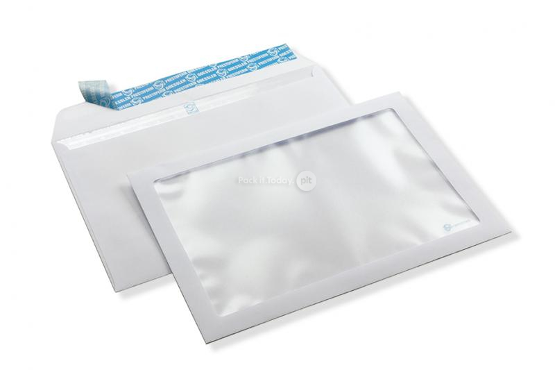 Buste maxi finestra, 162 x 229 mm (A5), 100 grammi, chiusura a lembo autoadesivo, (formato finestra 130 x 200 mm, posizione: 15 mm da sinistra, 15 mm dal fondo)