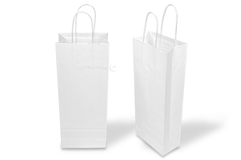 Buste regalo per bottiglia - bianco