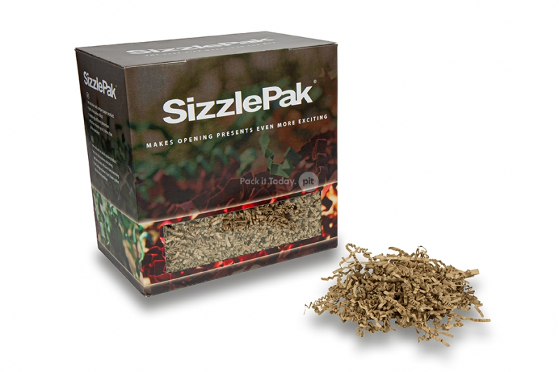Materiale da riempimento SizzlePak - Marrone kraft (neutro) (1.25 kg), 100 grammi di carta 