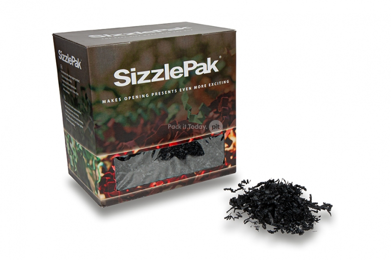Materiale da riempimento SizzlePak - Nero (1.25 kg), 80 grammi di carta 