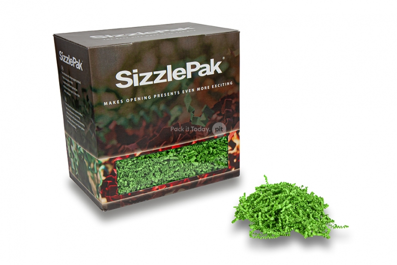 Materiale da riempimento SizzlePak - Verde lime (1.25 kg), 80 grammi di carta 