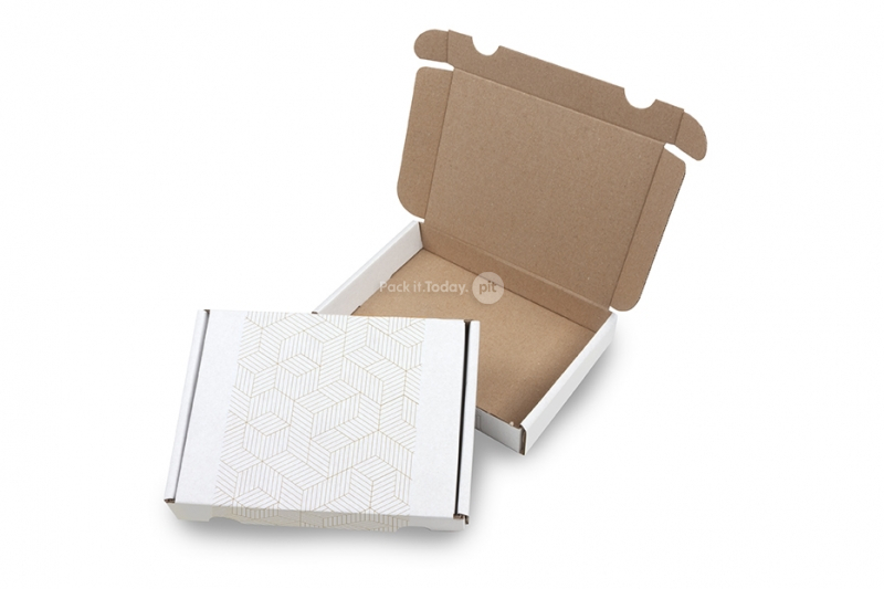Scatole postali stampate - cubi d'oro