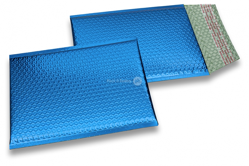 Buste imbottite metallizzate ECO - blu scuro 180 x 250 mm