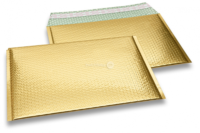 Buste imbottite metallizzate ECO - oro 235 x 325 mm
