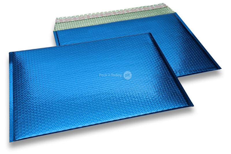 Buste imbottite metallizzate ECO - blu scuro 320 x 425 mm
