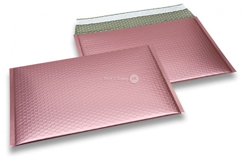 Buste imbottite metallizzate opache ECO - oro rosa 235 x 325 mm