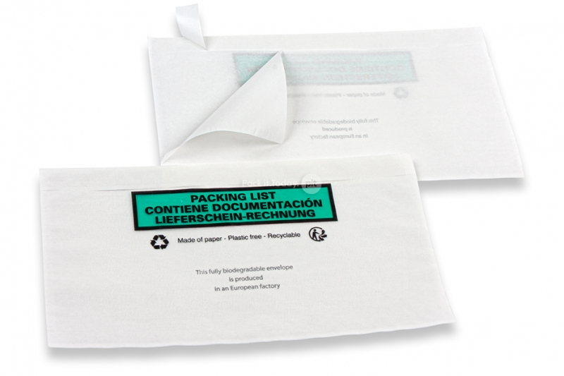 Buste portadocumenti in carta - 120 x 228 mm stampato