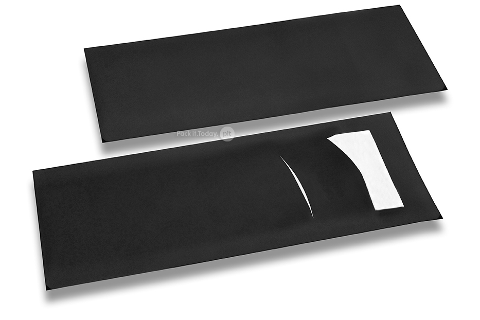 Buste portaposate nero con incisione + bianco tovagliolo di carta
