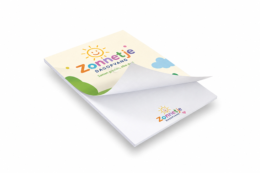 Block Notes personalizzati - 105 x 148 mm, copertina con laminato opaco