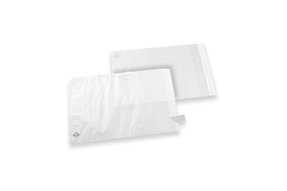 Buste glassine bianche con chiusura adesiva - 160 x 200 mm