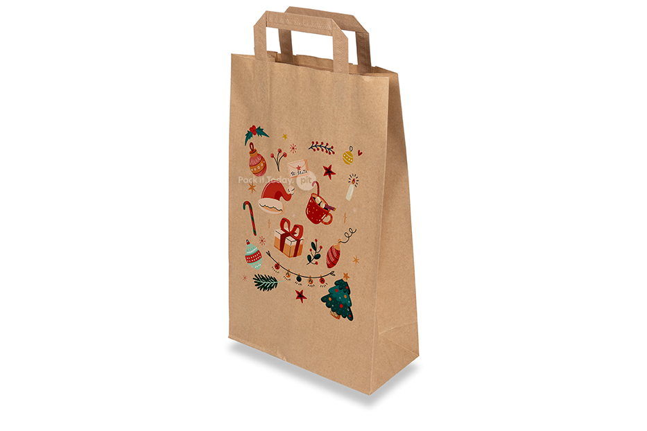 Sacchetti di carta Natalizi marrone – Decorazioni natalizie