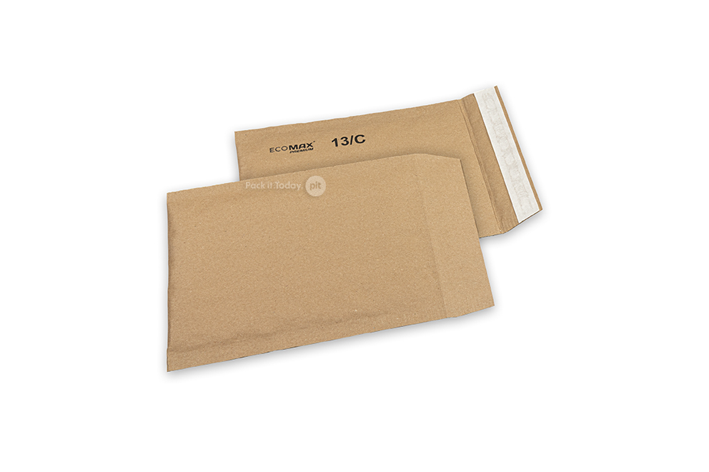 Buste imbottite in carta Ecomax - 150 x 215 mm, 13/C, marrone