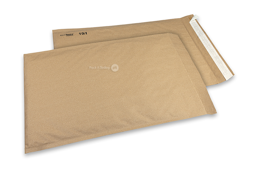 Buste imbottite in carta Ecomax - 300 x 445 mm, 19/I, marrone